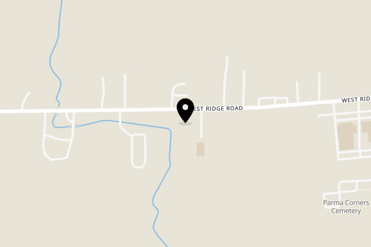 Map showing the location of Napoli's Pizza & Subs on 5107 W Ridge Rd in Spencerport